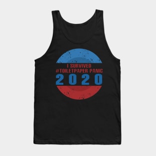 Toilet Paper Shortage Virus-Flu Panic 2020 I Survived Gift Tank Top